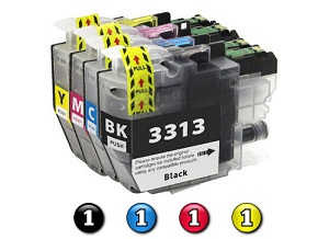 Compatible Brother LC3311 (LC3313) ink cartridges 4 Pack Combo (1BK/1C/1M/1Y)